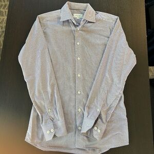 Eton Lilac Pattern Dress Shirt - Size 39/15.5 Slim